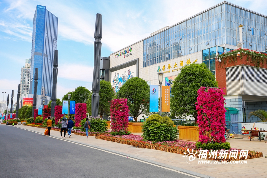 福州街头花团锦簇　喜迎数字中国建设峰会