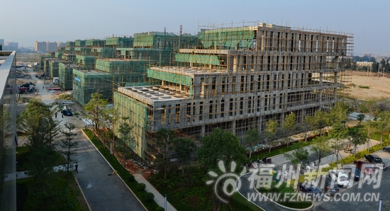 长乐数字福建产业园7座大楼封顶 打造千亿产业集