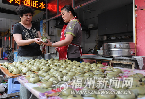 清明节榕城小巷深处寻觅家乡味的“清明粿”(图)