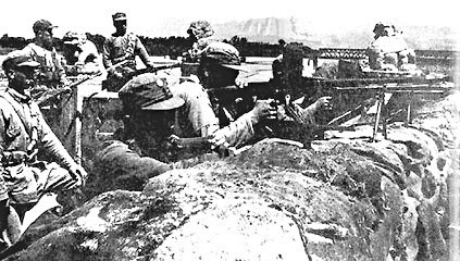 枣宜会战，中国军队阵地（资料图片） 