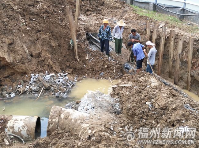 地铁施工损坏供水主管　闽侯大学城部分地区停水