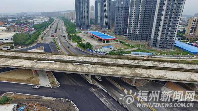 福峡路交叉口路段国庆前通车 往南站少走近5公里