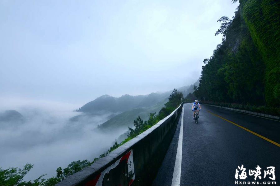 “福州最拉风山路”远离喧嚣　柳杉夹道云雾缭绕