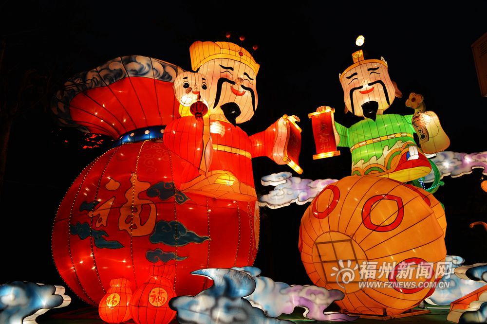 仓山元宵灯会灯组试亮灯　央视春晚团队参与打造