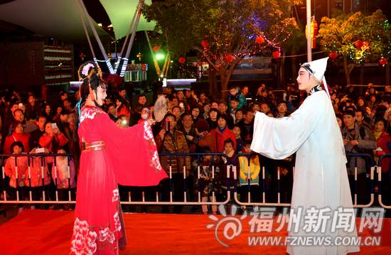2016年福州元宵灯会正式亮灯　传统文化大放异彩