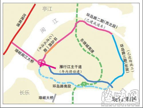 琅岐环岛路全长25.68公里