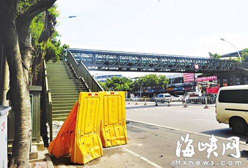 福州连江南路沿线两座天桥将开放　均为临时天桥