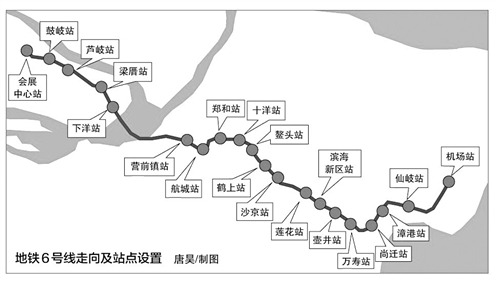 福州地铁6号线拟12月底动建 计划2021年3月竣工 