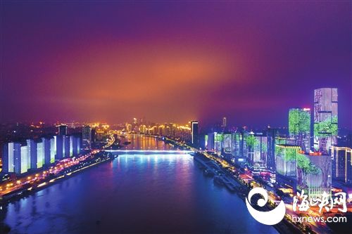 鳌峰大桥两岸 船政文化,历史名人,榕树,茉莉花,金鱼等福州元素融入了