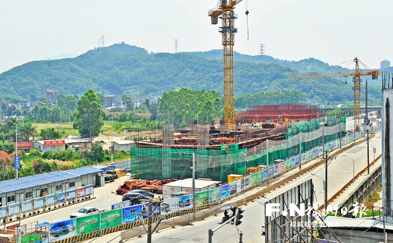 福州地铁6号线营前站预计年底主体结构封顶