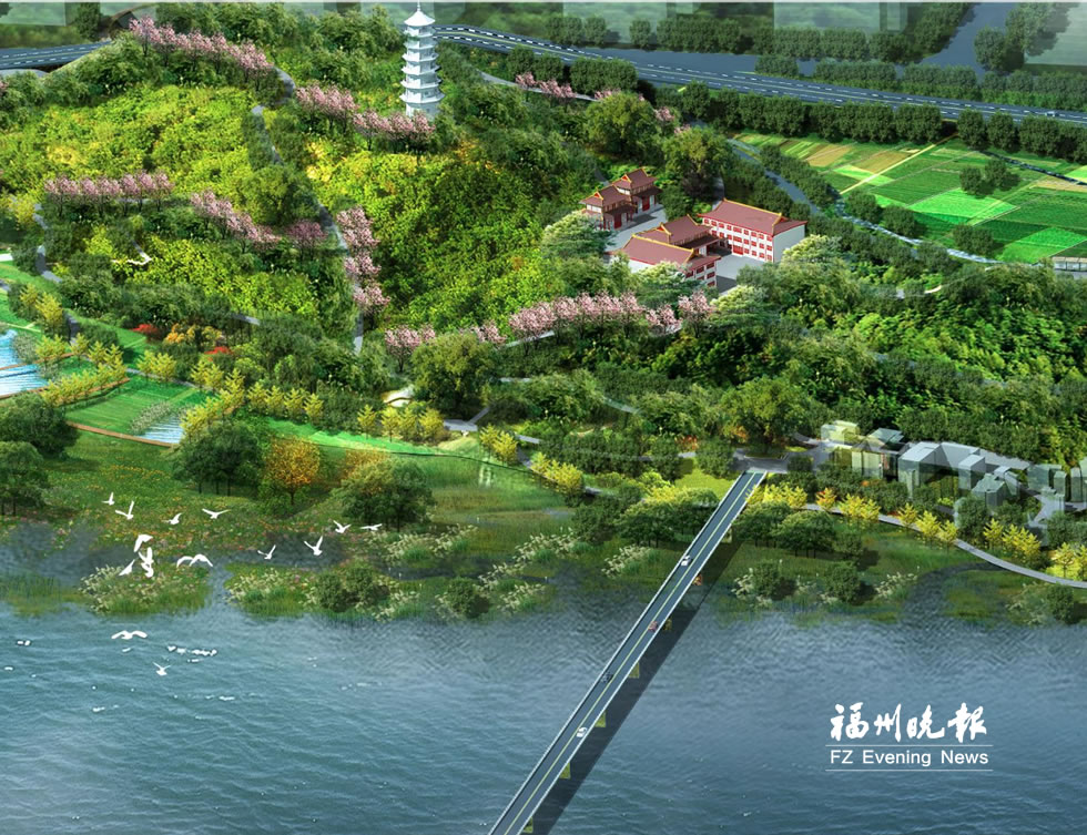 连江含光塔生态公园本月进场动工　明年初有望开园
