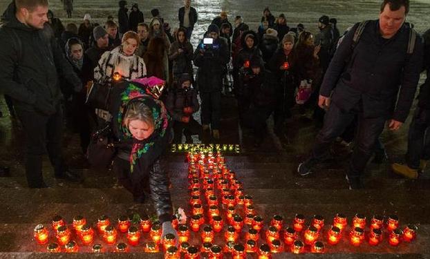 （国际）（4）莫斯科民众悼念失事客机遇难者