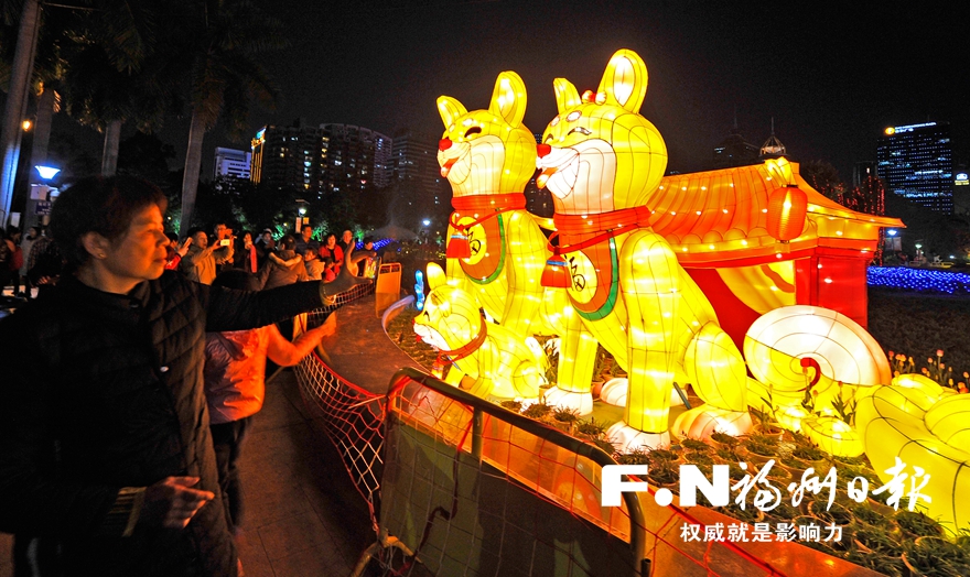 福州:元宵还未来 花灯已盛开