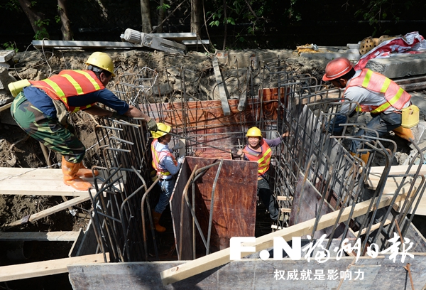 琼东河截污系统月底建成　转入景观提升部分施工