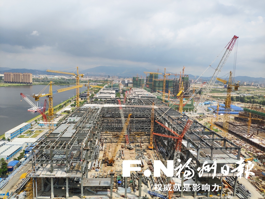 福州数字中国会展中心月底钢结构封顶 预计明年3月建成
