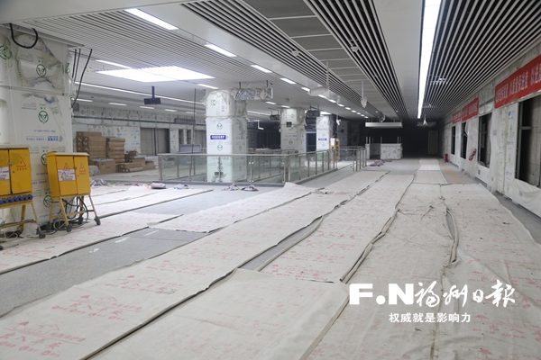 福州地铁2号线22个站点正加紧装修 预计12月完工
