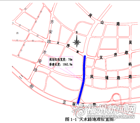 70米宽天水路6月动建 义序片区将形成六横八纵路网