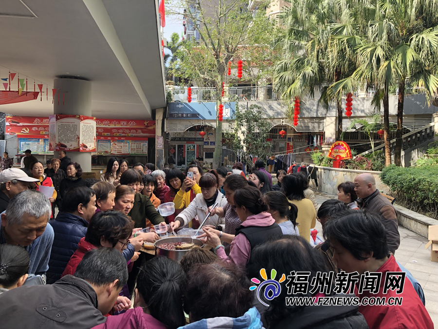 仓山湖岭社区开展“拗九”活动 吸引辖区老人参与