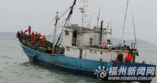福州货轮连江北茭海域失联5人失踪 附近发现沉船