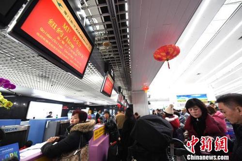 福州-纽约直飞航线首航单程约14.5个小时