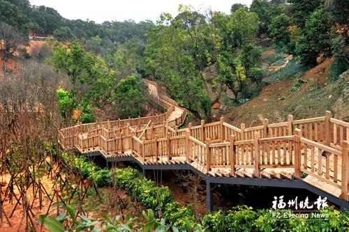 仓山高盖山生态公园春节前开放 北山门、观景台等率先亮相