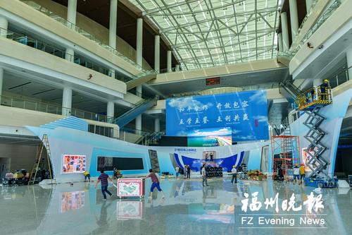 “5·18”布展明日完成 轮船驶进展馆洋溢海丝风情
