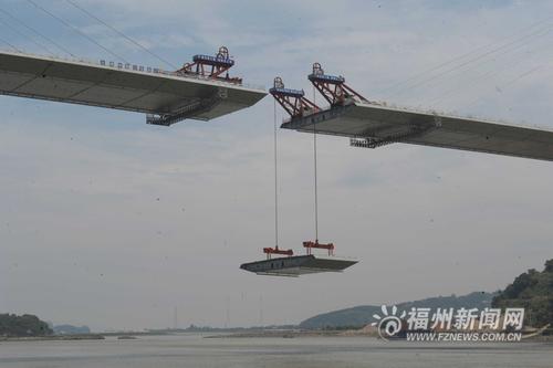 福州长门特大桥预计6月上旬合龙
