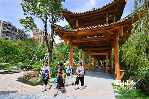 福州版“西堤春晓”建成开放 位于西湖左海西岸