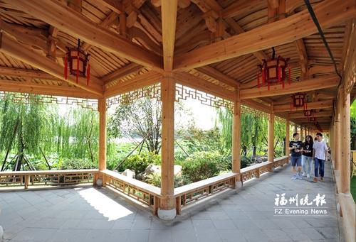福州版“西堤春晓”建成开放 位于西湖左海西岸
