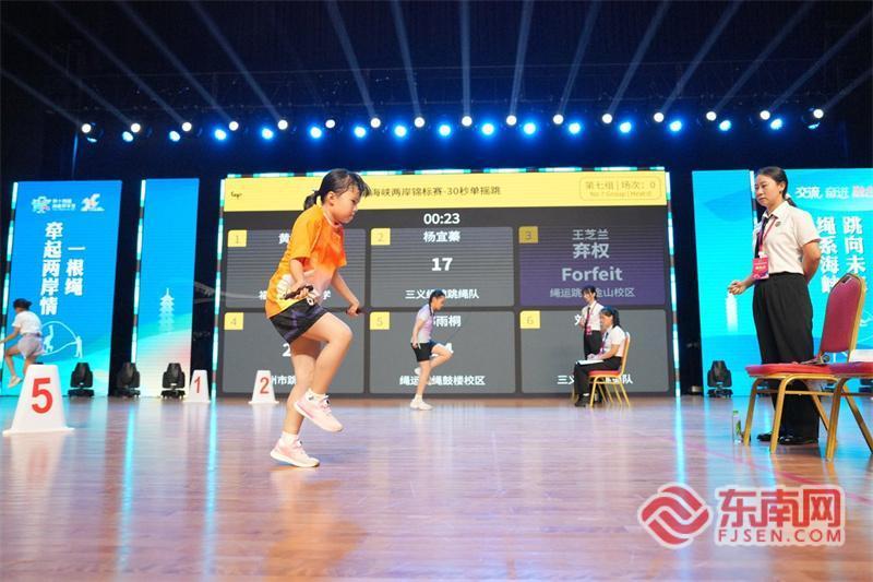 两岸近600名青少年在榕比拼跳绳技艺(图3)
